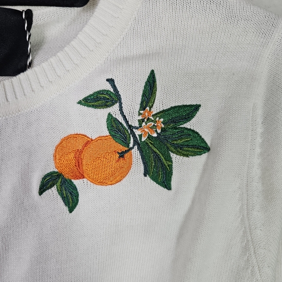 Modcloth X Collectif Jessie Oranges Cardigan Size 6 - Picture 3 of 12